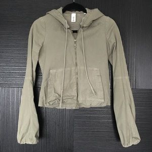 YA-YA Army Green Cropped Jacket